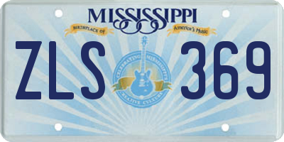 MS license plate ZLS369