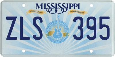 MS license plate ZLS395