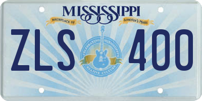 MS license plate ZLS400