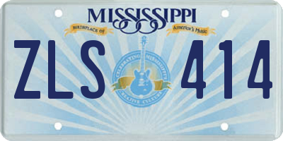 MS license plate ZLS414
