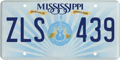 MS license plate ZLS439