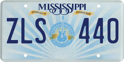 MS license plate ZLS440