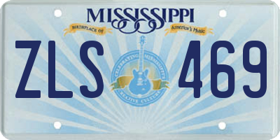 MS license plate ZLS469