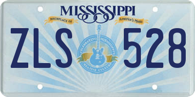 MS license plate ZLS528