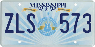 MS license plate ZLS573