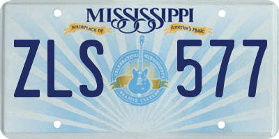 MS license plate ZLS577