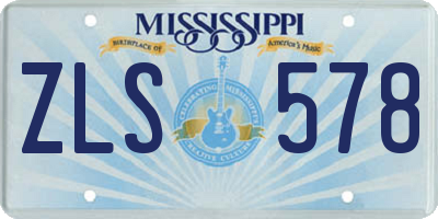 MS license plate ZLS578