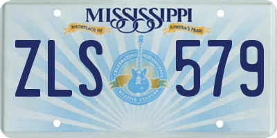 MS license plate ZLS579