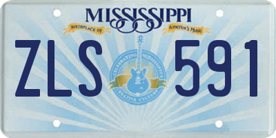 MS license plate ZLS591