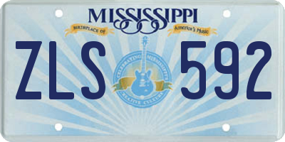 MS license plate ZLS592