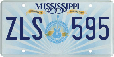 MS license plate ZLS595
