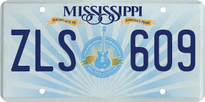 MS license plate ZLS609