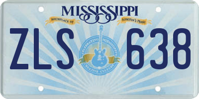 MS license plate ZLS638