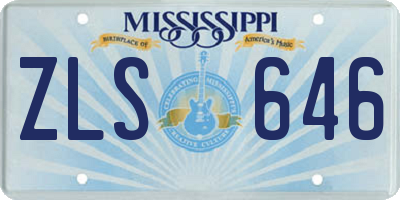 MS license plate ZLS646