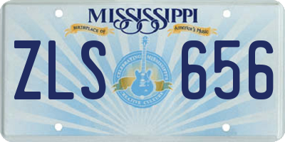 MS license plate ZLS656
