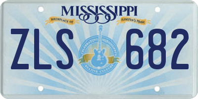 MS license plate ZLS682