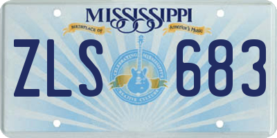 MS license plate ZLS683