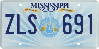 MS license plate ZLS691