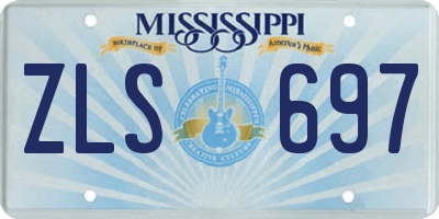 MS license plate ZLS697
