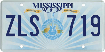 MS license plate ZLS719