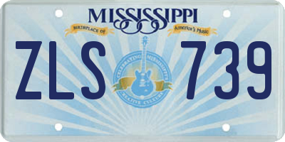 MS license plate ZLS739