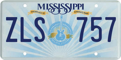 MS license plate ZLS757