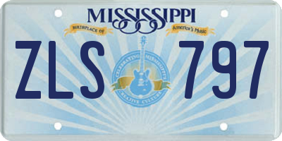 MS license plate ZLS797