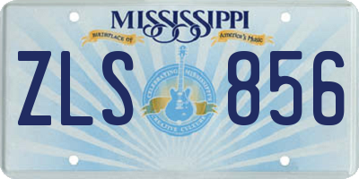 MS license plate ZLS856