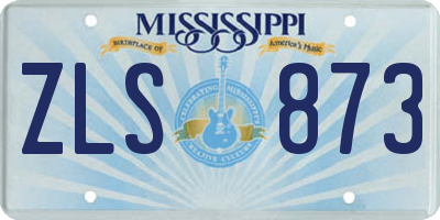 MS license plate ZLS873