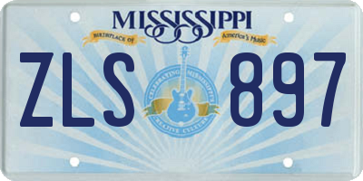 MS license plate ZLS897