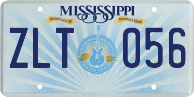 MS license plate ZLT056