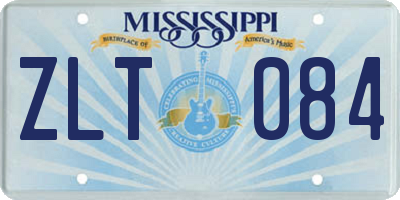 MS license plate ZLT084