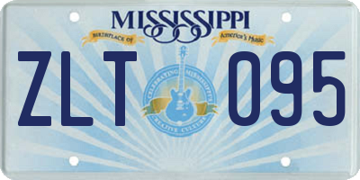 MS license plate ZLT095