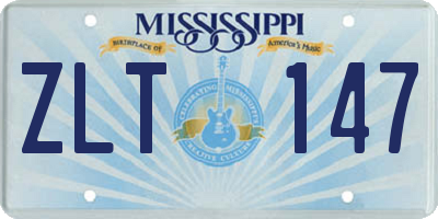 MS license plate ZLT147