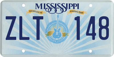MS license plate ZLT148