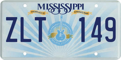 MS license plate ZLT149