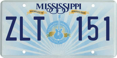MS license plate ZLT151