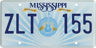 MS license plate ZLT155