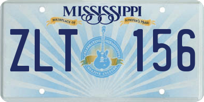 MS license plate ZLT156
