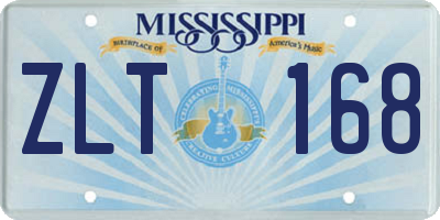MS license plate ZLT168