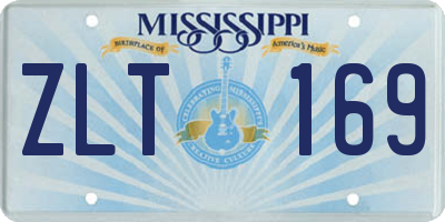 MS license plate ZLT169