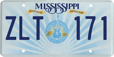MS license plate ZLT171