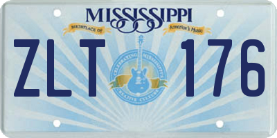 MS license plate ZLT176