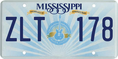 MS license plate ZLT178