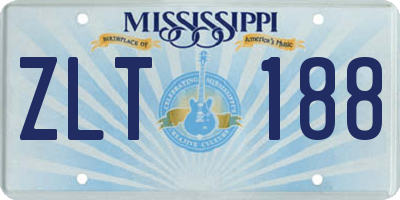 MS license plate ZLT188