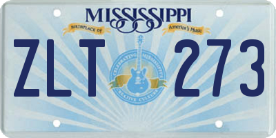 MS license plate ZLT273