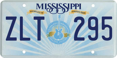 MS license plate ZLT295