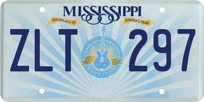 MS license plate ZLT297