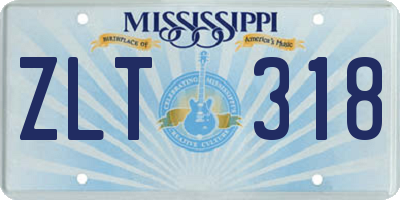 MS license plate ZLT318