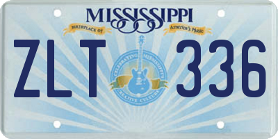 MS license plate ZLT336